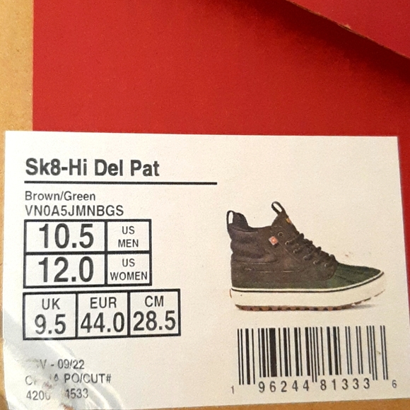 Vans Sk8-Hi Del Pato MTE-2 *NWT in Box* - Picture 9 of 9